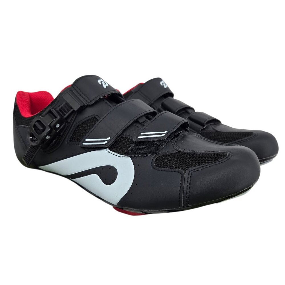 Peloton g 21 cycling PL SH 02 mens size 47 US 13 black red clip in shoes